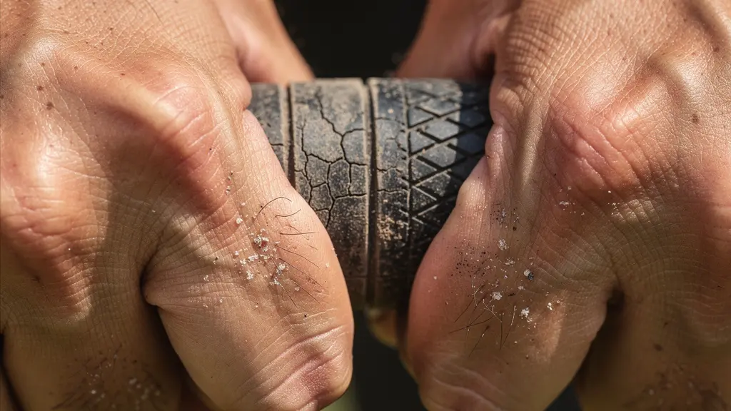 Illustration de l'effet domino de la tension des grips usés jusqu'aux lombaires