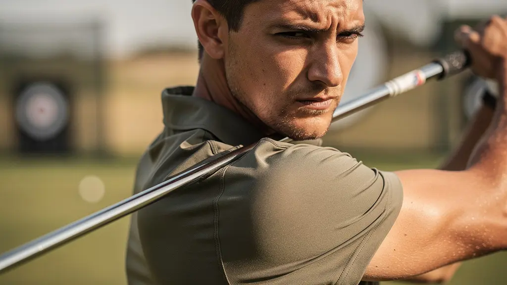 Démonstration de l'exercice de rotation des épaules vers le bas avec bâton d'alignement