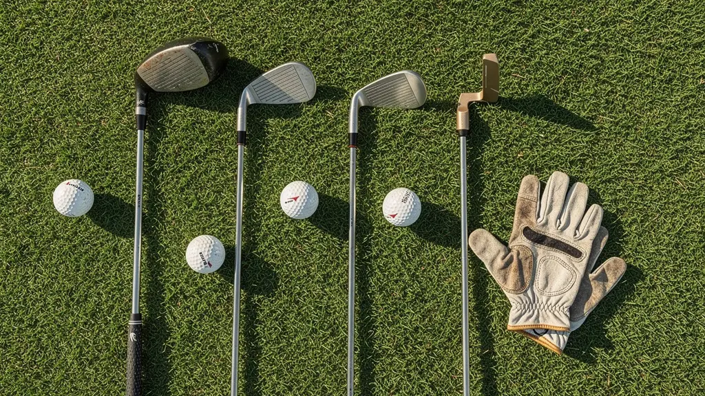 Composition d'un sac de golf débutant avec les clubs essentiels pour un budget de 300 euros