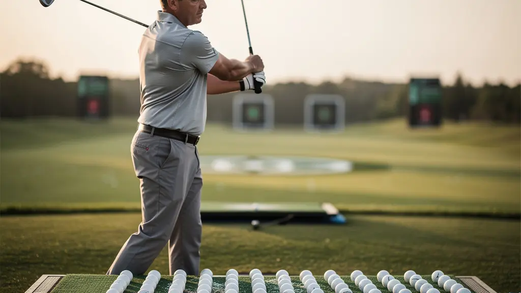 Système de l'horloge pour calibrer les distances avec un sand wedge au practice