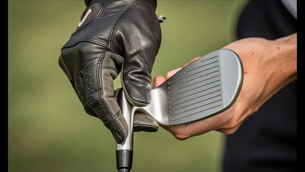 Démonstration de la technique du flop shot avec un sand wedge à face ouverte sur courte distance